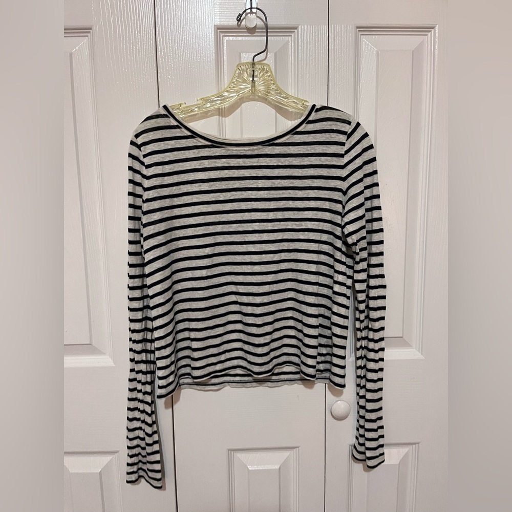 Alice & Olivia by Stacey Bendel Striped Long Sleeve Small